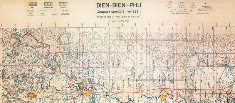thème airsoft - guerre d'Indochine opération Dien Bien Phu ne répond plus - carte de dien bien phu