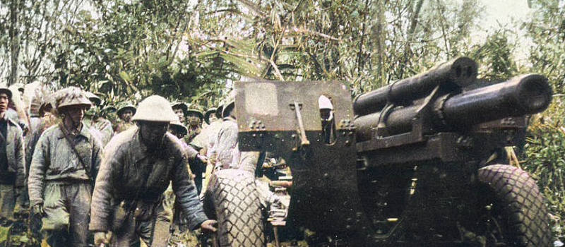 thème airsoft - guerre d'Indochine opération Dien Bien Phu ne répond plus - acheminement d'un canon de 105mm par le vietminh sur les hauteurs de dien bien phu