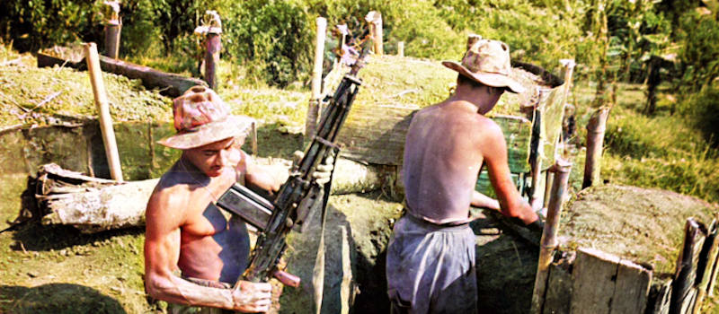 thème airsoft - guerre d'Indochine opération Dien Bien Phu ne répond plus - posotion de FM