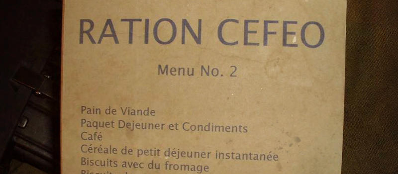 thème airsoft - guerre d'Indochine opération Dien Bien Phu ne répond plus - ration cefeo