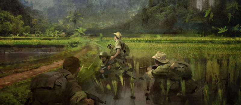 thème airsoft - guerre d'Indochine opération Dien Bien Phu ne répond plus - patrouille